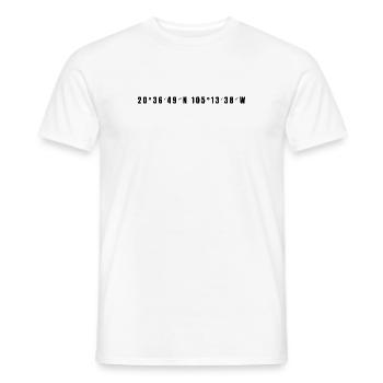 Puerto Vallarta, Mexique - T-shirt homme - blanc - Devant - AI Model Male 178 dark (178cm)