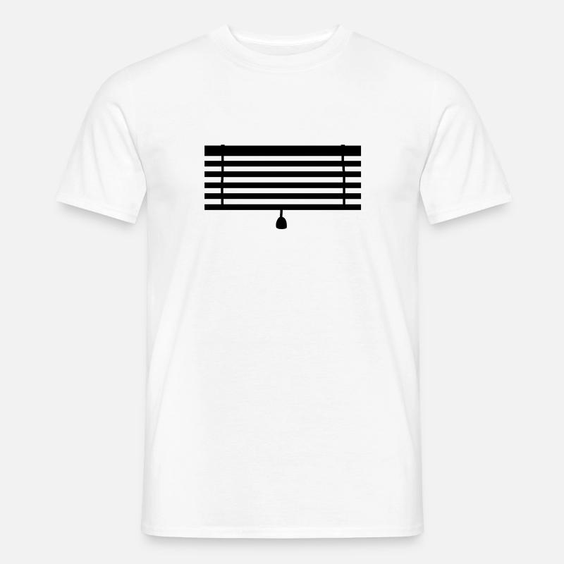 Jalousie - Männer T-Shirt - Weiß