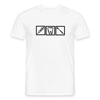 Zahnarzt - Männer T-Shirt - Weiß - Vorne - AI Model Male 178 dark (178cm)