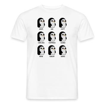 Expressions Animal Graphic - Men's T-Shirt - white - Front - AI Model Male 178 dark (178cm)