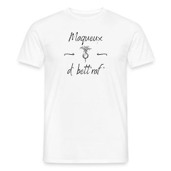 Maqueux de betteraves tee shirt humoristique chti - T-shirt homme - blanc - Devant - AI Model Male 178 dark (178cm)