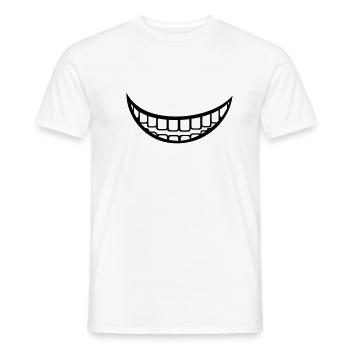 Mouth - Men's T-Shirt - white - Front - AI Model Male 178 dark (178cm)
