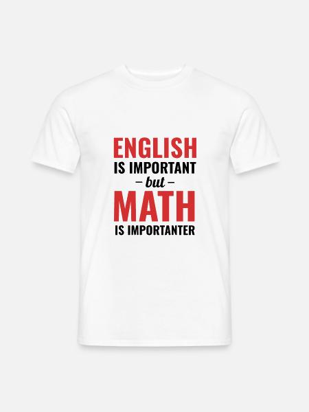 Algebra Mathe Professor Lehramt Geschenkidee - Männer T-Shirt - Weiß