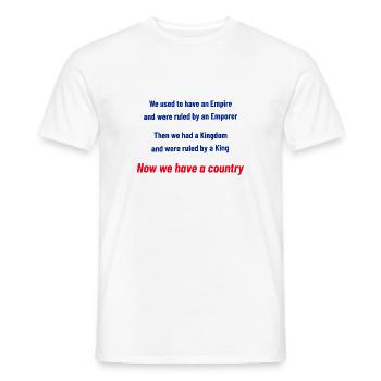 We used to have an Empire - Men's T-Shirt - white - Front - AI Model Male 178 dark (178cm)