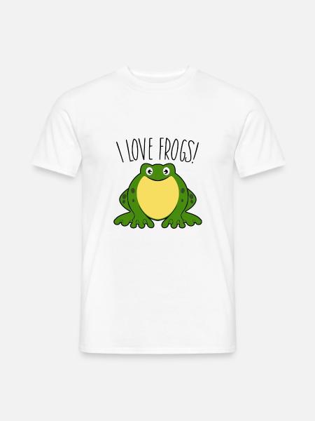 I love Frogs - Men's T-Shirt - white