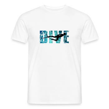 DIVE - Outdoor Riff Taucher - Männer T-Shirt - Weiß - Vorne - AI Model Male 178 dark (178cm)