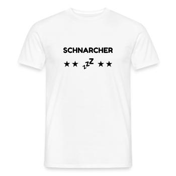 Ronfler / Ronfleur / Ronfleuse / Ronflement - T-shirt homme - blanc - Devant - AI Model Male 178 dark (178cm)