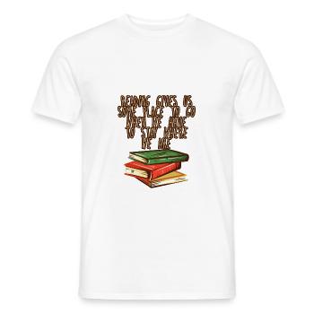 Reading Gives Us Some Place To Go - Men's T-Shirt - white - Front - AI Model Male 178 dark (178cm)