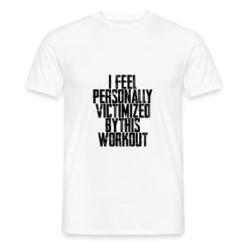 Je me sens personnellement victime de cet entraînement - T-shirt homme - blanc - Devant - AI Model Male 178 dark (178cm)