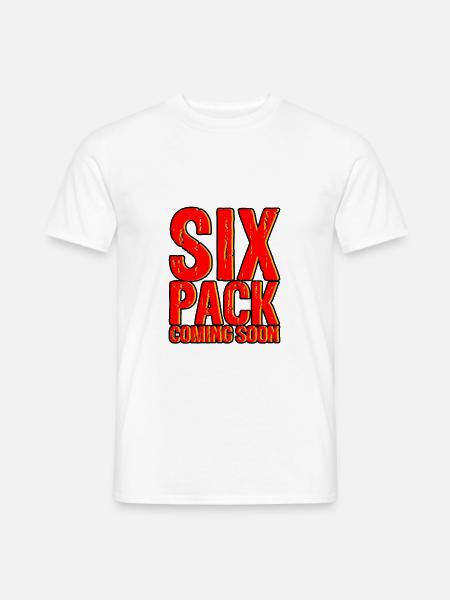Six Pack Coming Soon 17 - Männer T-Shirt - Weiß