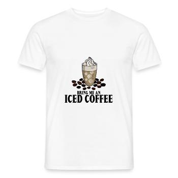 Bring Me An Iced Coffee 3 - Men's T-Shirt - white - Front - AI Model Male 178 dark (178cm)