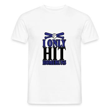 I Only Hit Homeruns 3 - Männer T-Shirt - Weiß - Vorne - AI Model Male 178 dark (178cm)