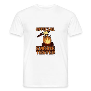 Testeur officiel S’more - T-shirt homme - blanc - Devant - AI Model Male 178 dark (178cm)