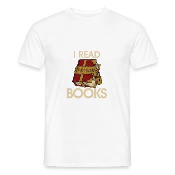 J’ai lu des livres interdits 51 - T-shirt homme - blanc - Devant - AI Model Male 178 dark (178cm)