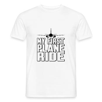 My First Plane Ride 40 - Männer T-Shirt - Weiß - Vorne - AI Model Male 178 dark (178cm)