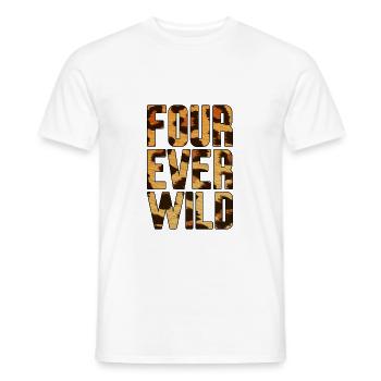 Four Ever Wild 27 - Männer T-Shirt - Weiß - Vorne - AI Model Male 178 dark (178cm)