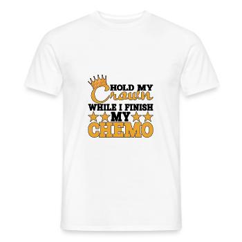 Tenez ma couronne pendant que je termine ma chimio 27 - T-shirt homme - blanc - Devant - AI Model Male 178 dark (178cm)