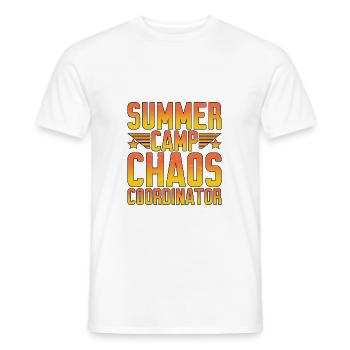 Summer Camp Chaos Coordinator 7 - Männer T-Shirt - Weiß - Vorne - AI Model Male 178 dark (178cm)
