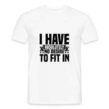 Je n’ai absolument aucune envie de rentrer dans 2 - T-shirt homme - blanc - Devant - AI Model Male 178 dark (178cm)