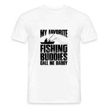 My Favorite Fishing Buddies Call Me Daddy 2 - Men's T-Shirt - white - Front - AI Model Male 178 dark (178cm)