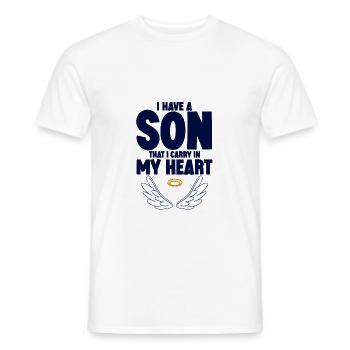 I Have A Son That I Carry In My Heart - Men's T-Shirt - white - Front - AI Model Male 178 dark (178cm)