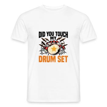 Avez-vous touché ma batterie 8 - T-shirt homme - blanc - Devant - AI Model Male 178 dark (178cm)