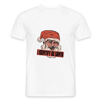 I Identify As Santa 7 - Men's T-Shirt - white - Front - AI Model Male 178 dark (178cm)
