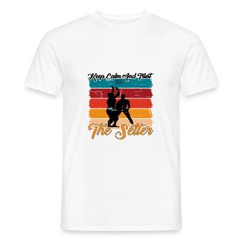 Restez calme et faites confiance au passeur 10 - T-shirt homme - blanc - Devant - AI Model Male 178 dark (178cm)