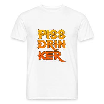 Piss Drinker 27 - Männer T-Shirt - Weiß - Vorne - AI Model Male 178 dark (178cm)