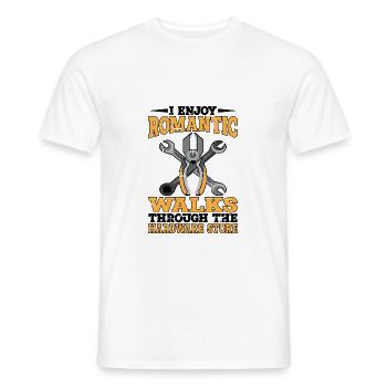 Enjoy Romantic Walks Through The Hardware Store15 - Men's T-Shirt - white - Front - AI Model Male 178 dark (178cm)