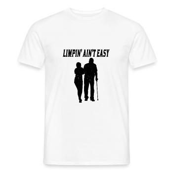 Limpin' Ain't Easy 13 - Men's T-Shirt - white - Front - AI Model Male 178 dark (178cm)