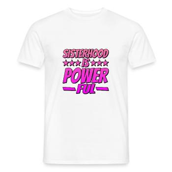Sisterhood is Powerful 14 - Männer T-Shirt - Weiß - Vorne - AI Model Male 178 dark (178cm)