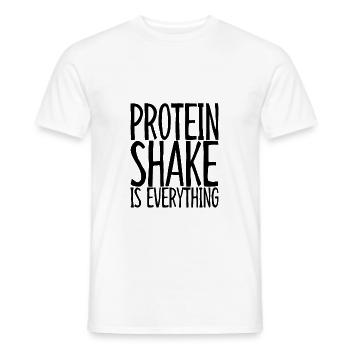 Protein Shake Is Everything 3 - Männer T-Shirt - Weiß - Vorne - AI Model Male 178 dark (178cm)