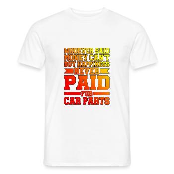 Whoever Said Money Can't Buy Happiness 2 - Männer T-Shirt - Weiß - Vorne - AI Model Male 178 dark (178cm)