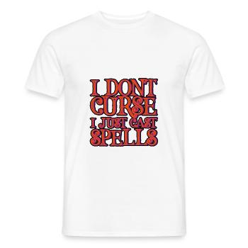 I Don't Curse, I Just Cast Spells 2 - Men's T-Shirt - white - Front - AI Model Male 178 dark (178cm)