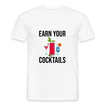 Gagnez vos cocktails 2 - T-shirt homme - blanc - Devant - AI Model Male 178 dark (178cm)