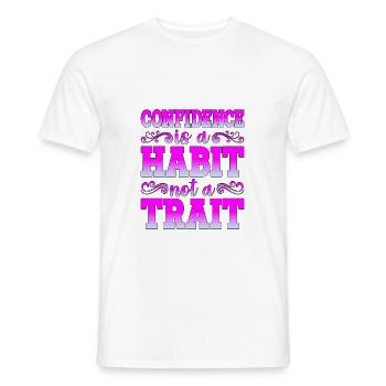 La confiance est une habitude, pas un trait - T-shirt homme - blanc - Devant - AI Model Male 178 dark (178cm)