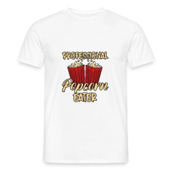 Mangeur de pop-corn professionnel 4 - T-shirt homme - blanc - Devant - AI Model Male 178 dark (178cm)