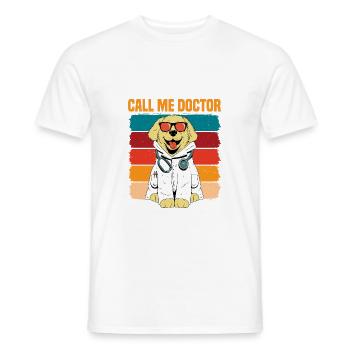 Appelez-moi Docteur 13 - T-shirt homme - blanc - Devant - AI Model Male 178 dark (178cm)