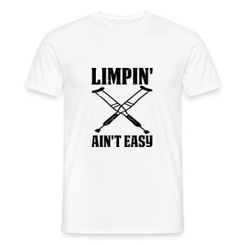 Limpin' Ain't Easy 20 - Men's T-Shirt - white - Front - AI Model Male 178 dark (178cm)