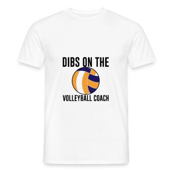 Dibs On The Volleyball Coach - Männer T-Shirt - Weiß - Vorne - AI Model Male 178 dark (178cm)