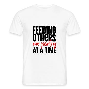 Feeding Others One Pantry At A Time - Männer T-Shirt - Weiß - Vorne - AI Model Male 178 dark (178cm)