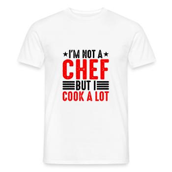 I'm Not A Chef But I Cook A Lot 2 - Männer T-Shirt - Weiß - Vorne - AI Model Male 178 dark (178cm)