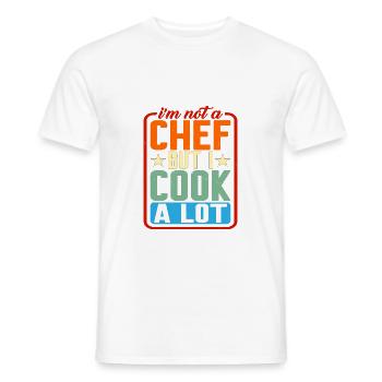 I'm Not A Chef But I Cook A Lot - Männer T-Shirt - Weiß - Vorne - AI Model Male 178 dark (178cm)
