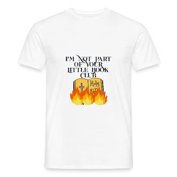 I'm Not Part Of Your Little Book Club 3 - Men's T-Shirt - white - Front - AI Model Male 178 dark (178cm)