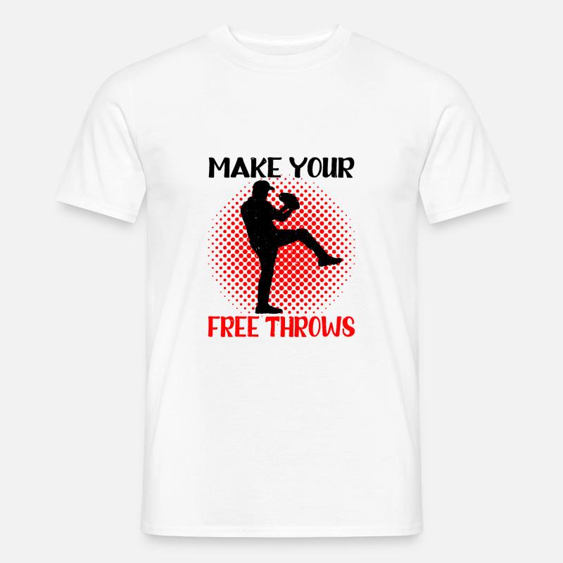 Make Your Free Throws 3 - Männer T-Shirt - Weiß