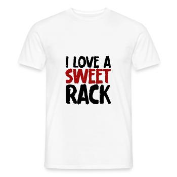 I Love A Sweet Rack - Men's T-Shirt - white - Front - AI Model Male 178 dark (178cm)