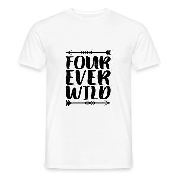 Four Ever Wild 39 - Männer T-Shirt - Weiß - Vorne - AI Model Male 178 dark (178cm)