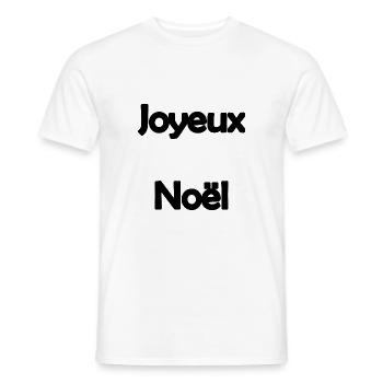 NOËL. ANNEE. ANNIVERSAIRE. RETRAITE. PAPA. MAMAM. - T-shirt homme - blanc - Devant - AI Model Male 178 dark (178cm)
