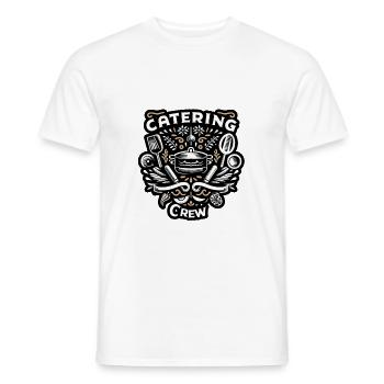 Catering Crew 5 - Männer T-Shirt - Weiß - Vorne - AI Model Male 178 dark (178cm)